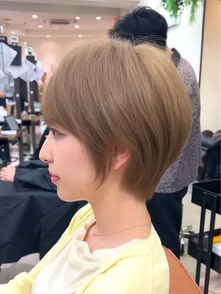 ショート カラー ショート上手い人/ 銀座/なかじのヘアスタイル