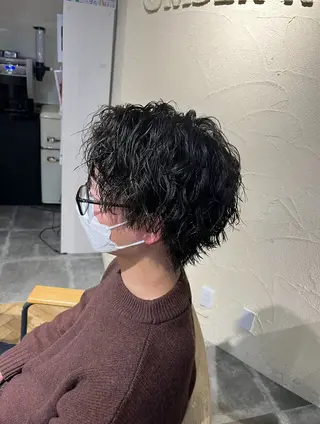 ショート パーマ メンズ 🫟メンズスタイル 特化型マナ🫟のヘアスタイル