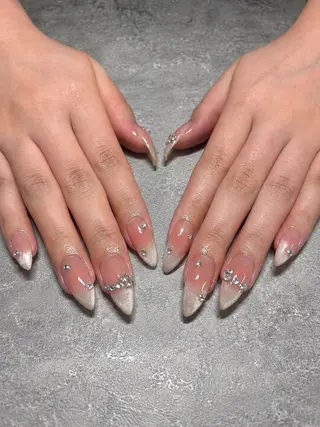 ネイル kazane長さだし フィルイン♡持ち込みのネイルデザイン
