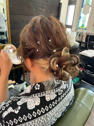 ロング 下林 雅明のヘアスタイル