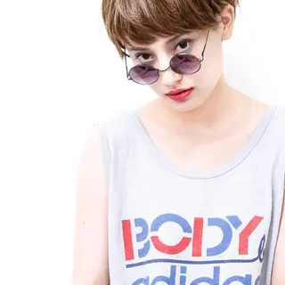 ショート カラー THE USUAL ユージュアルのヘアスタイル
