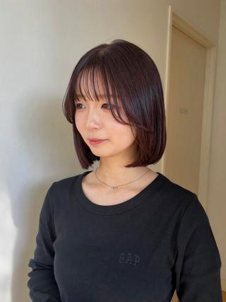 ショート カラー 富永 美玖のヘアスタイル