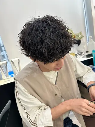 パーマ メンズ 静岡 / 毛流れ特化 /下居真大のヘアスタイル