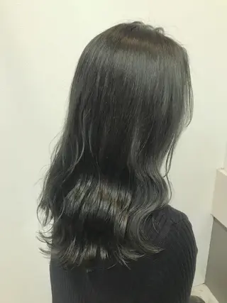 セミロング カラー ヘアアレンジ GiseL天神カラー 髪質改善/ブリーチのヘアスタイル