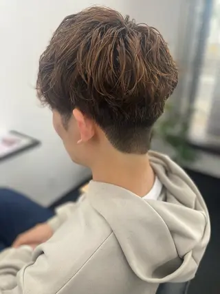 パーマ メンズ 山﨑 大暉【ダブルカラー】のヘアスタイル