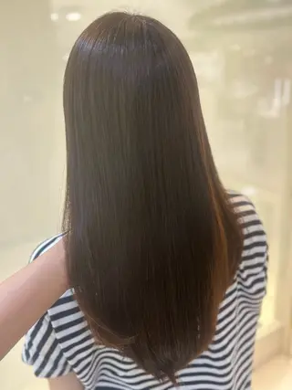 ロング カラー パーマ 縮毛矯正/髪質改善/ 艶髪ササキナツミのヘアスタイル