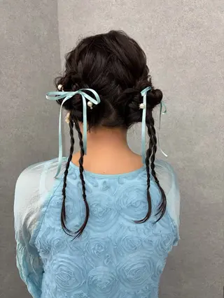 ヘアアレンジ saya🍀/透明感 カラー/ヘアセットのヘアスタイル
