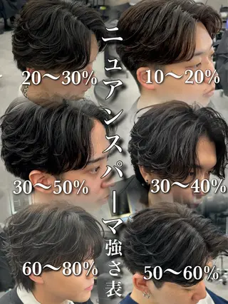 カラー パーマ メンズ 札幌メンズ指名 No. 1/光👑のヘアスタイル