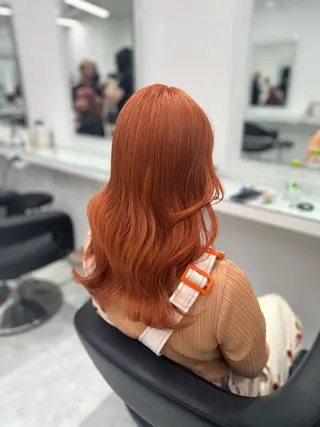 セミロング カラー ❄最強かわいいカラー ❄️MINA❄️のヘアスタイル