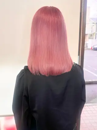 ミディアム カラー ブリーチカラー🫧 森　凪沙のヘアスタイル