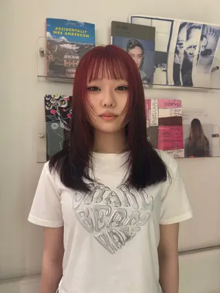 カラー kai🐇透明感 カラー/レイヤーのヘアスタイル