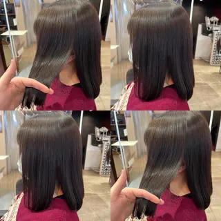 ミディアム カラー 髪質改善・縮毛矯正 特化・ユウシンのヘアスタイル