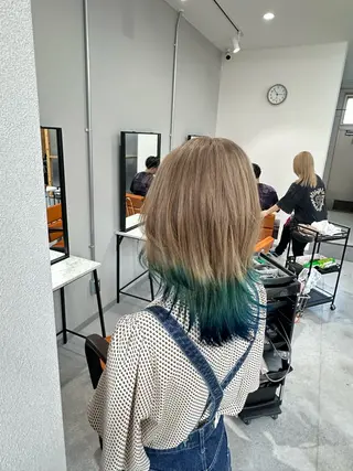 ミディアム 中島 大聖のヘアスタイル