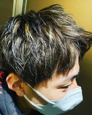 カラー air aoyama 大地勇人のヘアスタイル