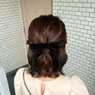 ショート ヘアアレンジ 褒められヘアメイク /ボブ女子🐶みおのヘアスタイル