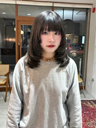ミディアム sawaka🪽 レイヤー/ストレートのヘアスタイル