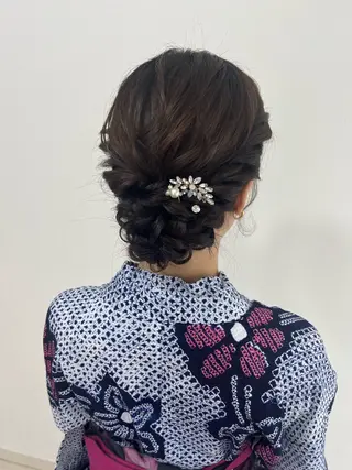 ロング ヘアアレンジ 大羅 海比のヘアスタイル