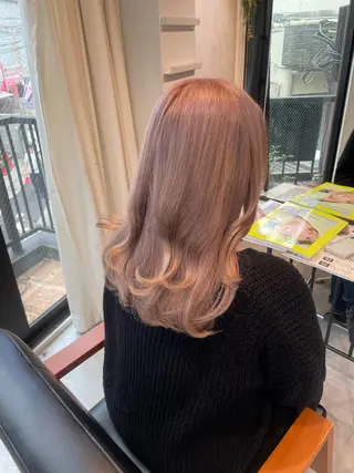 ミディアム カラー ヘアアレンジ ･˚✧すずね˚✧* ♡のヘアスタイル
