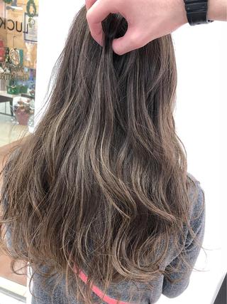 ロング 植田 敬太のヘアスタイル