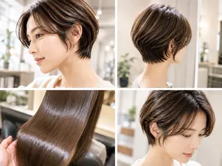 ショート カラー ヘアアレンジ WE  BE PARSLEY3のヘアスタイル