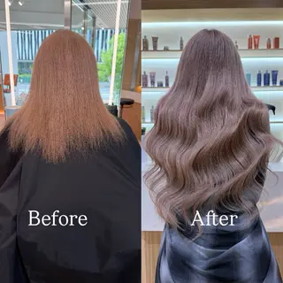 ロング カラー シールエクステ特化 ハイトーン、NANAのヘアスタイル