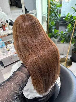 カラー Sakuraෆ˚* 透け感ベージュ🥨のマツエク・マツパデザイン