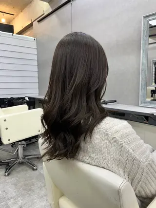 ミディアム カラー ダブルカラー メンズパーマ大成のヘアスタイル