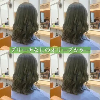 セミロング カラー navile原宿 yumaのヘアスタイル