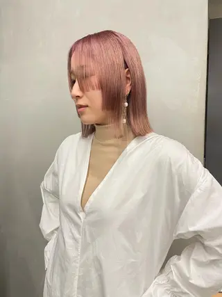 ミディアム カラー 佐伯 和佳のヘアスタイル