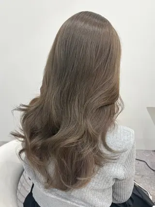 セミロング カラー 新宿/韓国ヘア 中明度カラー/かやのヘアスタイル