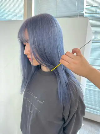 ロング カラー 🌻名古屋🌻 🫧ハイトーン🫧のヘアスタイル