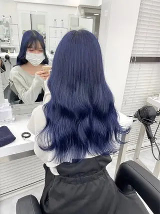 ロング カラー ヘアアレンジ Ryo横浜韓国ヘア/ 曲がる縮毛矯正特化のヘアスタイル