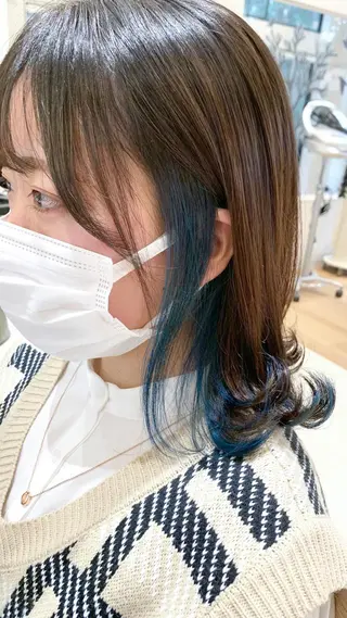 ミディアム カラー 🌈miu miu hair✂️💕のヘアスタイル
