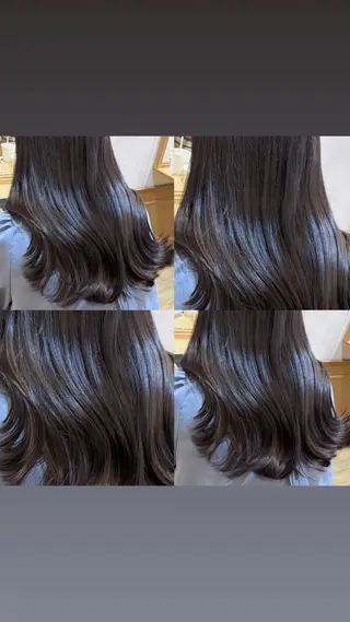 ロング カラー 👑髪質改善Wカラー 👑アユカのヘアスタイル