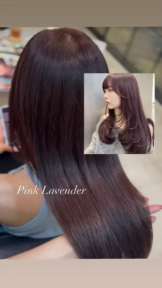 ロング カラー レイヤー⌇﻿アレンジ ⌇﻿misato🩶のヘアスタイル