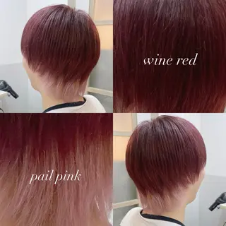 ミディアム カラー メンズ ☁️ケアブリーチ￤ ウルフ￤Shioriのヘアスタイル