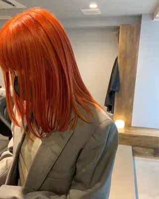 ロング カラー ボブパーマコテ巻き風 パーマNo1深江秀平のヘアスタイル
