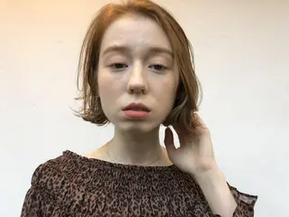 ショート カラー ヘアアレンジ REONA🪽✨薬院 レイヤーカット🫧のヘアスタイル