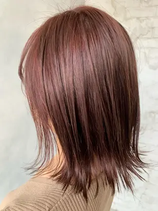 ミディアム カラー LUXBE LUCEのヘアスタイル