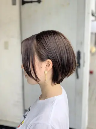 ショート カラー 角地山 京子のヘアスタイル
