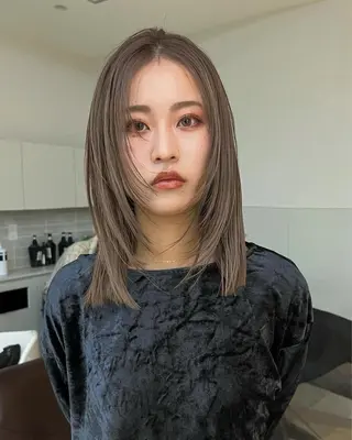 ミディアム カラー レイヤー専門家 ダブルカラー修のヘアスタイル