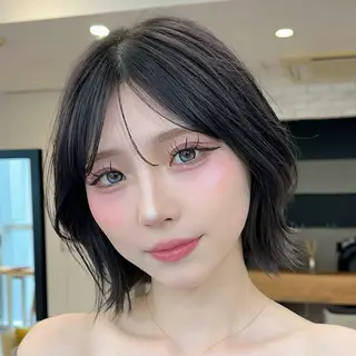 ミディアム 銀座美容師 末松知紘のヘアスタイル