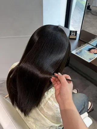 ロング 縮毛矯正特化🍥 竹口はるかのヘアスタイル
