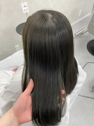 セミロング カラー 韓国レイヤー/透明感 カラー🖤アイナのヘアスタイル