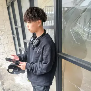 メンズ 特殊パーマ 片山恭兵のヘアスタイル
