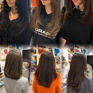 セミロング tender🐬 まゆかのヘアスタイル