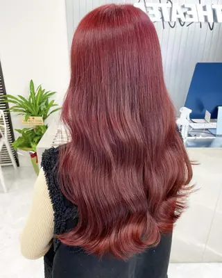 カラー ロング 🌹韓国×愛され暖色 渋谷🌹🍒のヘアスタイル
