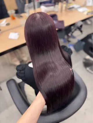 ロング カラー ヘアアレンジ 🤍淡色ピンク&ラベ ンダーYUKI🤍のヘアスタイル