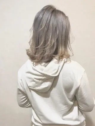 ミディアム カラー ヘアアレンジ 佐藤 輝幸のヘアスタイル