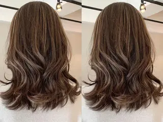 セミロング カラー 透明感カラー✂︎ /縮毛矯正/YUKAのヘアスタイル